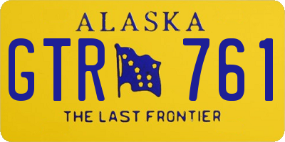 AK license plate GTR761