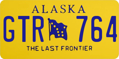 AK license plate GTR764