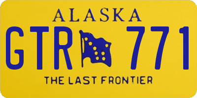 AK license plate GTR771