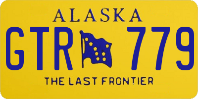 AK license plate GTR779
