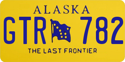 AK license plate GTR782