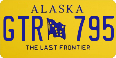 AK license plate GTR795