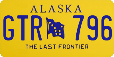 AK license plate GTR796