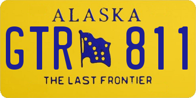 AK license plate GTR811