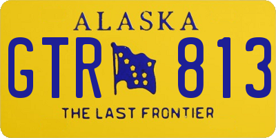 AK license plate GTR813