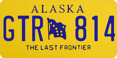 AK license plate GTR814