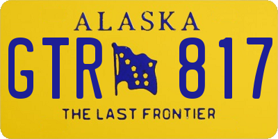 AK license plate GTR817