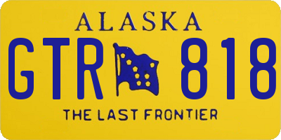 AK license plate GTR818