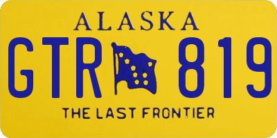 AK license plate GTR819