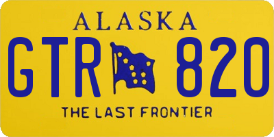 AK license plate GTR820