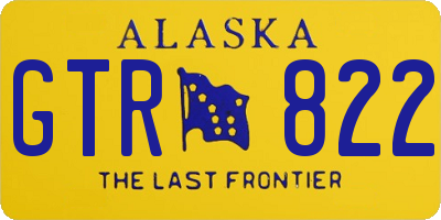 AK license plate GTR822