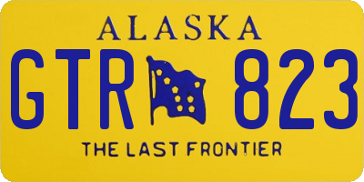 AK license plate GTR823