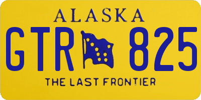 AK license plate GTR825