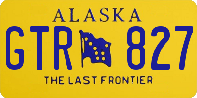 AK license plate GTR827