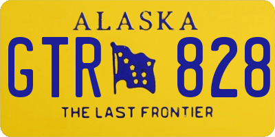 AK license plate GTR828