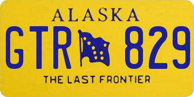 AK license plate GTR829