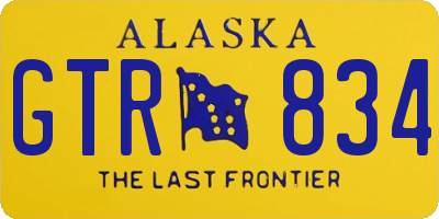 AK license plate GTR834