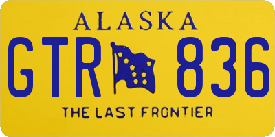 AK license plate GTR836