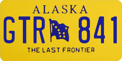 AK license plate GTR841