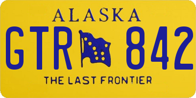 AK license plate GTR842