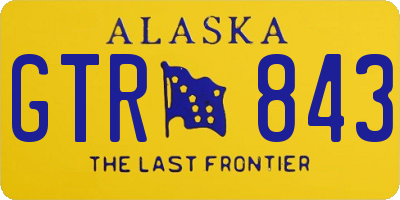 AK license plate GTR843