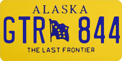 AK license plate GTR844