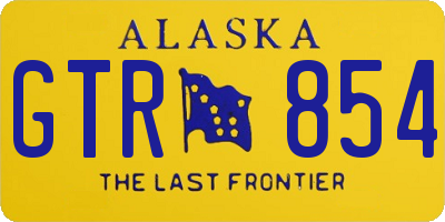 AK license plate GTR854