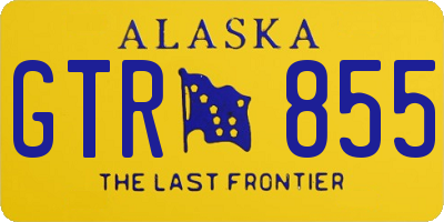 AK license plate GTR855