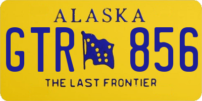 AK license plate GTR856