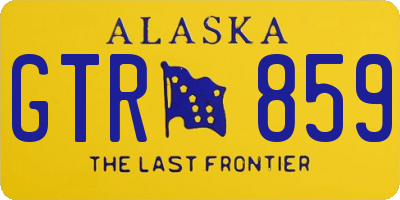 AK license plate GTR859