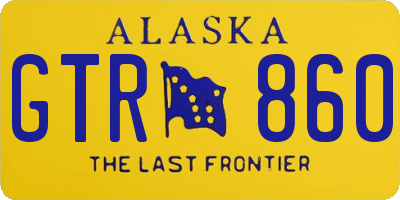 AK license plate GTR860