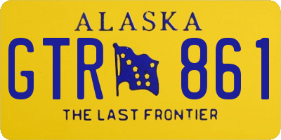 AK license plate GTR861