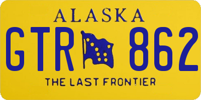 AK license plate GTR862