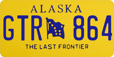 AK license plate GTR864