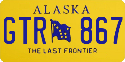 AK license plate GTR867