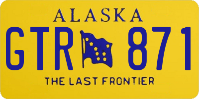 AK license plate GTR871