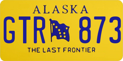 AK license plate GTR873