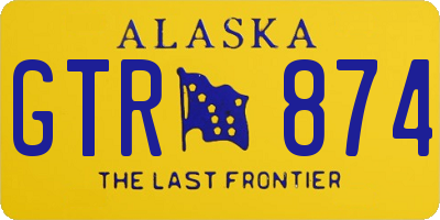 AK license plate GTR874