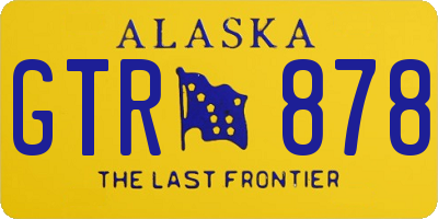 AK license plate GTR878