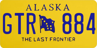 AK license plate GTR884