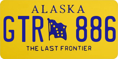 AK license plate GTR886