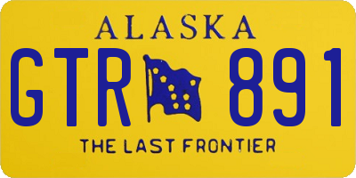 AK license plate GTR891