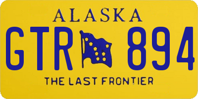 AK license plate GTR894