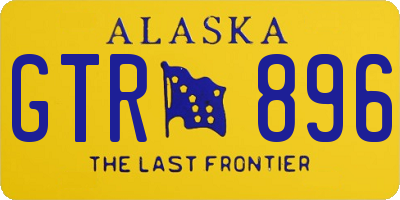 AK license plate GTR896