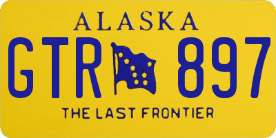 AK license plate GTR897