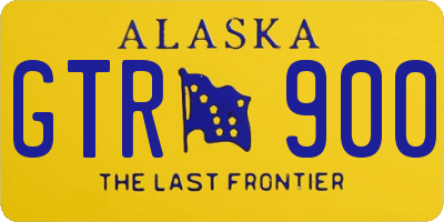 AK license plate GTR900