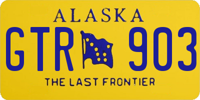 AK license plate GTR903