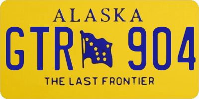 AK license plate GTR904