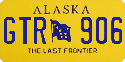 AK license plate GTR906