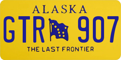 AK license plate GTR907